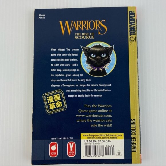 Warriors The Rise of Scourge Manga Book by Erin Hunter - Picture 2 of 12
